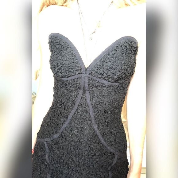 Mango lace black bustier dress size xs - Picture 6 of 8